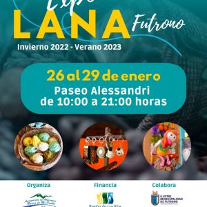 Este jueves 26 de enero inicia una nueva versión de la “Expo Lana Futrono” con lo mejor de la artesanía local, presentaciones artísticas y variados talleres